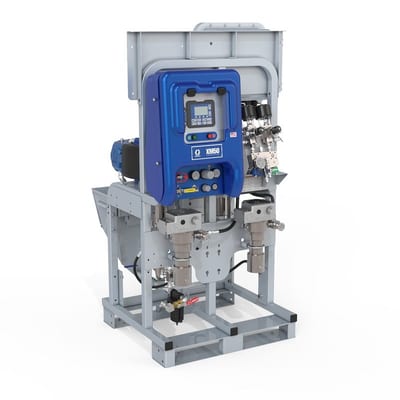 Graco XM50 System, 240V, Alternator Power, Explosion Proof Viscon HF Heaters and Junction Box, Hoppers, No Feed System