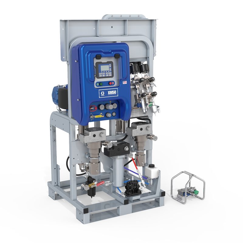 Graco XM70 Skid System, Hazardous Location Components, with Water Jacketed Hose, 240V