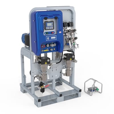 Graco XM70 System, 240V, Wall Power, Viscon HF Heaters, Junction Box, No Feed System, Remote Manifold