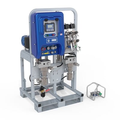 Graco XM70 System, 240V, Alternator Power, Explosion Proof Viscon HF Heaters, No Junction Box, No Feed System, Remote Manifold