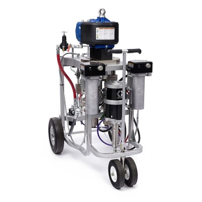 Graco XP35 Hazardous Location Spray Package, Cart, 2.5:1 Mix Ratio, Solvent Pump, Heaters, XTR Gun, 240V