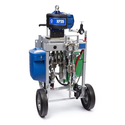 Graco XP35 Hazardous Location Spray Package, Cart, 1:1 Mix Ratio, Hopper, XTR Gun