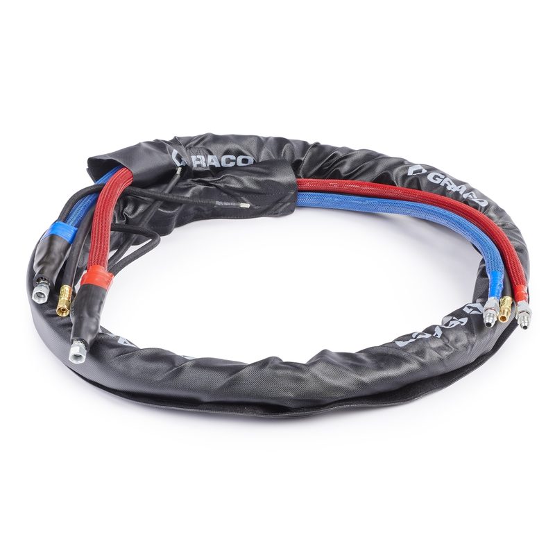 Graco 10 ft x 1/4 in High Flex Whip Hose, 3500 psi, without Cable, Xtreme-Wrap, Reactor 1 & 2