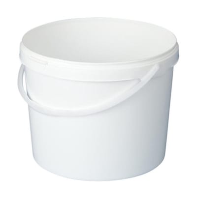 Grathwol Bucket 10 ltr without lid white - 10L, plastic