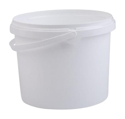 Grathwol Bucket 3 ltr without lid white - 3L, plastic
