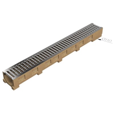Gridiron Base 100 Drainage Channel - 1000mm, 87mm, 1.5TON