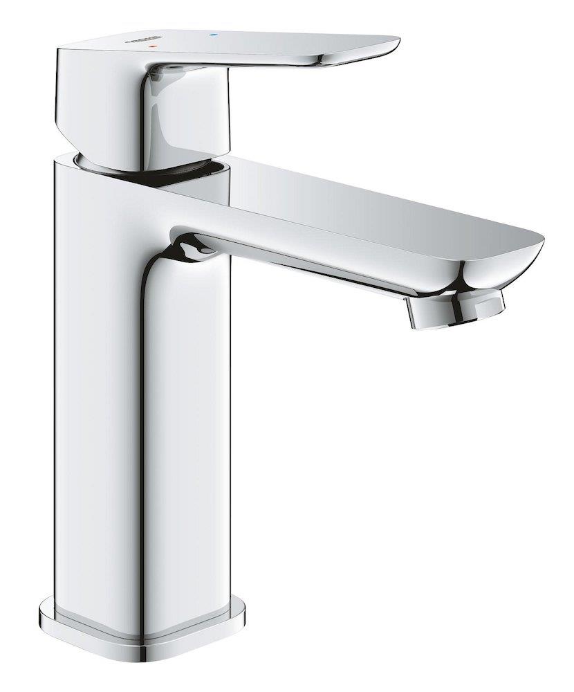 Grohe Cubeo Washbasin faucet - 1 handles, 116mm, Chrome-plated, Polished, Low, without pop-up waste, Yes
