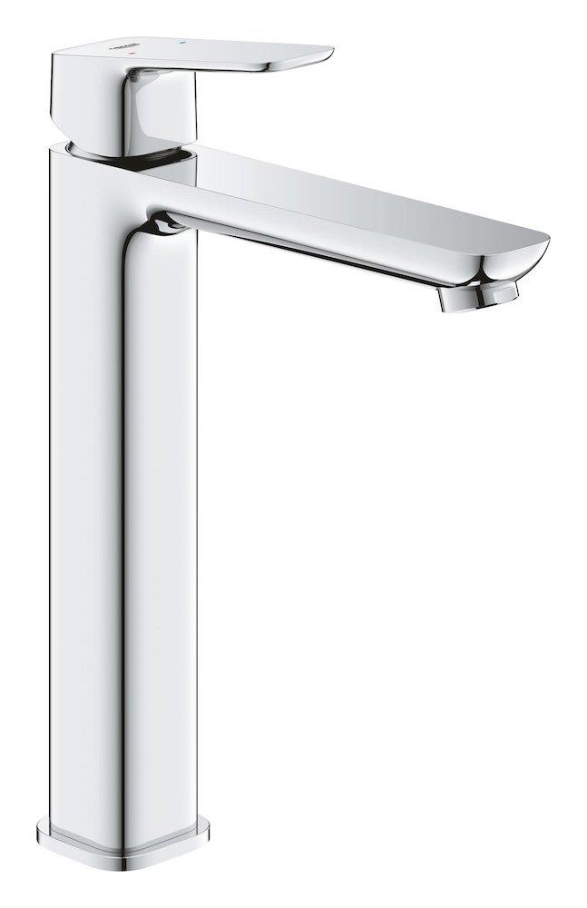 Grohe Cubeo Washbasin faucet - 1 handles, 161mm, Chrome-plated, Polished, Medium, without pop-up waste, Yes