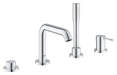 Grohe Essence Bath and shower faucet 4-hole - 1 handle, chrome-plated, spout included, no water-saver