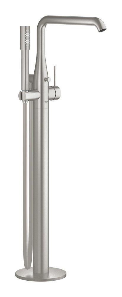 Grohe Essence bath column supersteel - 1-handle, steel, spout included, downward