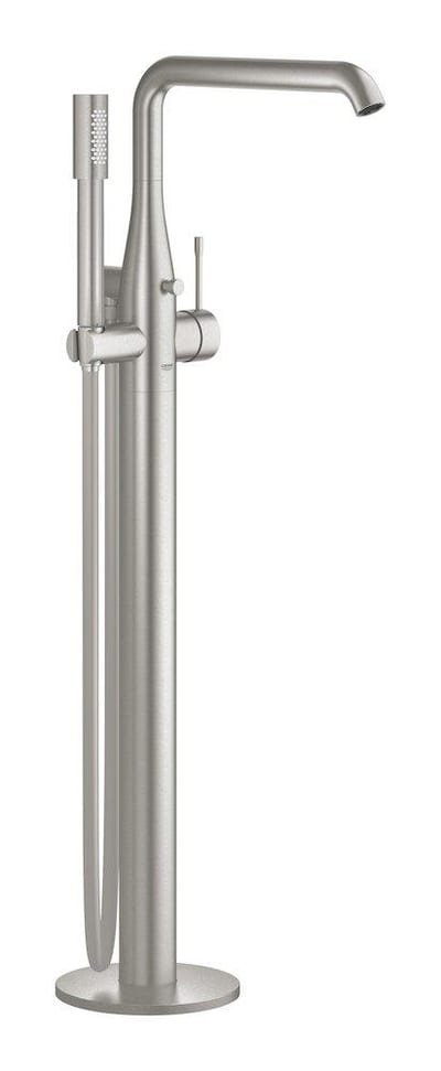 Grohe Essence bath column supersteel - 1-handle, steel, spout included, downward
