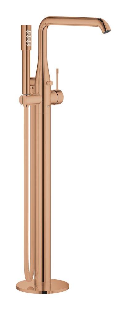 Grohe Essence Bath column warm sunset - 1 handle, copper, polished, included, downward, no