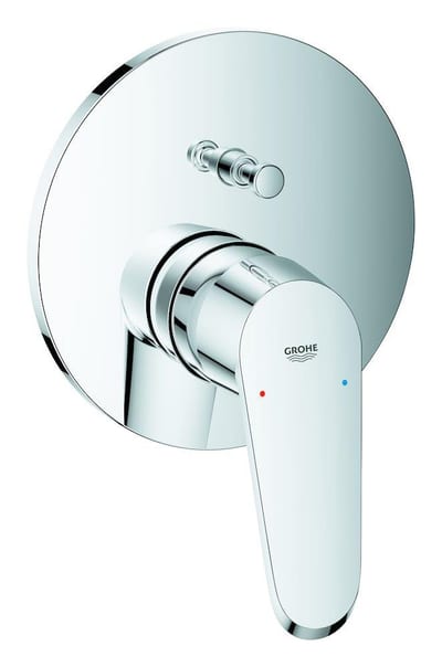 Grohe Eurodisc Cosmopolitan Bath and shower faucet - 2 handles, Chrome-plated, No