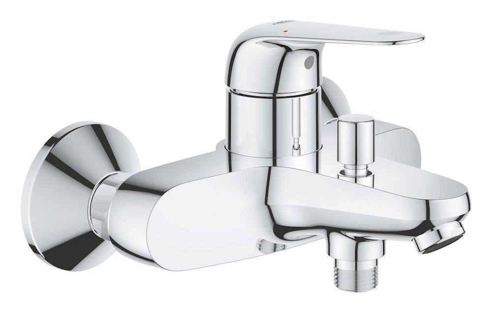 Grohe EuroPro Bath and shower faucet - Chrome-plated, 1 handle, Included, No