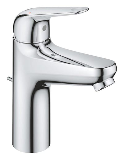 Grohe EuroPro Washbasin faucet - 1 handles, 116mm, Chrome-plated, Polished, Medium, without pop-up waste, Yes