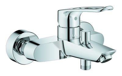Grohe Eurosmart Bath and Shower Faucet - Chrome-Plated, Single-Handle, Spout Included