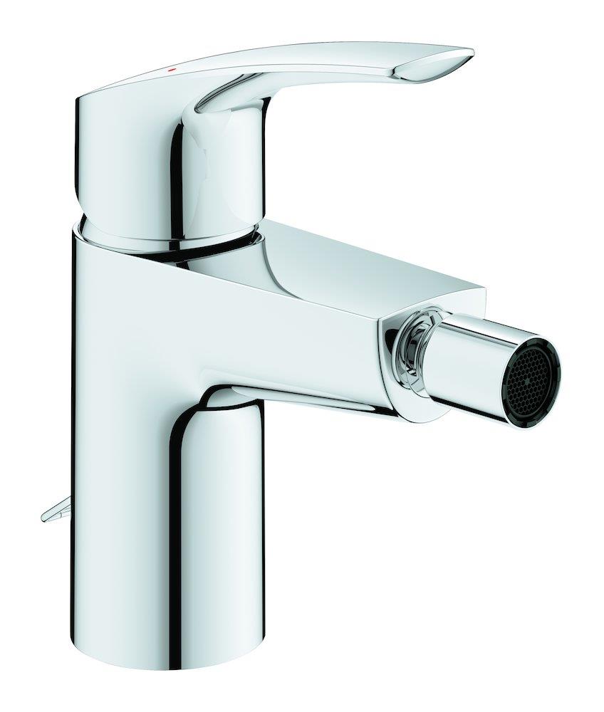 Grohe Eurosmart Bidet faucet - 1 handles, 115mm, Chrome-plated, Low, without pop-up waste, Yes