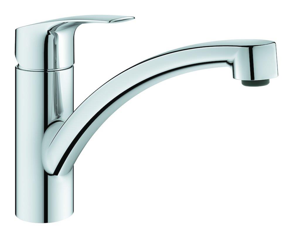Grohe Eurosmart Kitchen faucet - 1 handles, Chrome-plated, 227mm, J-spout, Without, Low, No