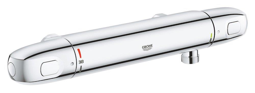 Grohe Grohtherm 1000 Thermostat faucet - 2 handles, chrome-plated, downward, 1/2" 10321873