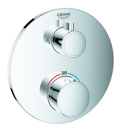 Grohe Grohtherm Built-in faucet - Yes, GROHE Rapido SmartBox, No, 2 handles, Chrome-plated, 158mm