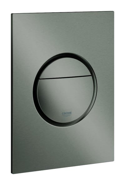 Grohe Nova Cosmopolitan Operating Plate Brushed Hard Graphite Dual-Flush Pneumatic