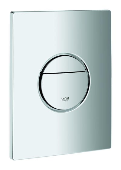 Grohe Nova Cosmopolitan Actuation Plate — Chrome, Dual-Flush, Pneumatic