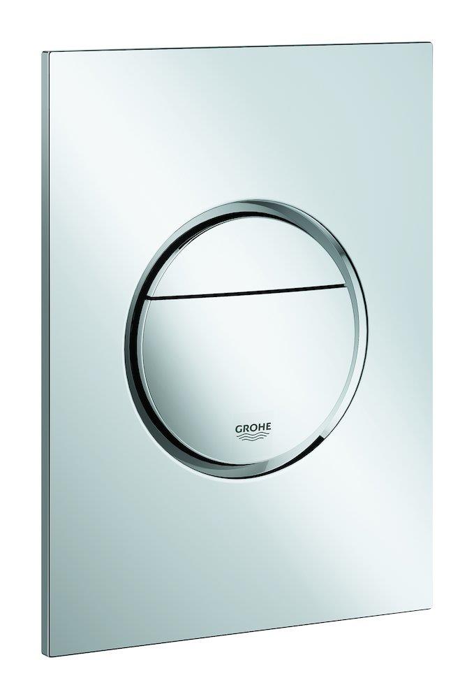 Grohe Nova Cosmopolitan S Actuator Plate - Chrome-Plated, Dual-Flush / Start-Stop