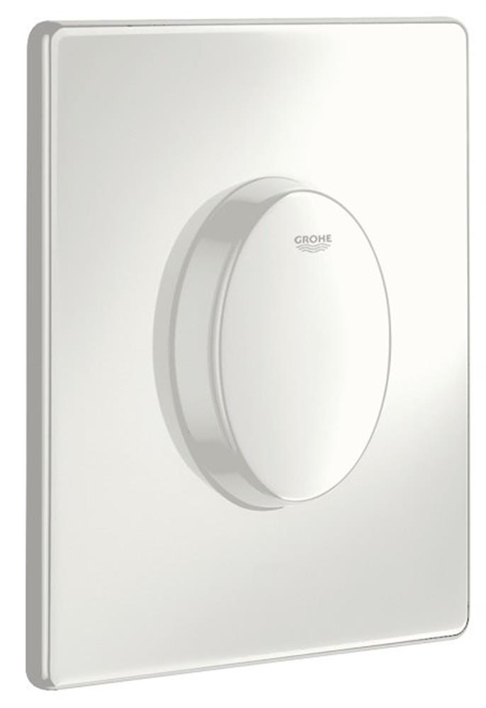 Grohe Operating Plate Front-Actuated Single-Flush - White, Pneumatic