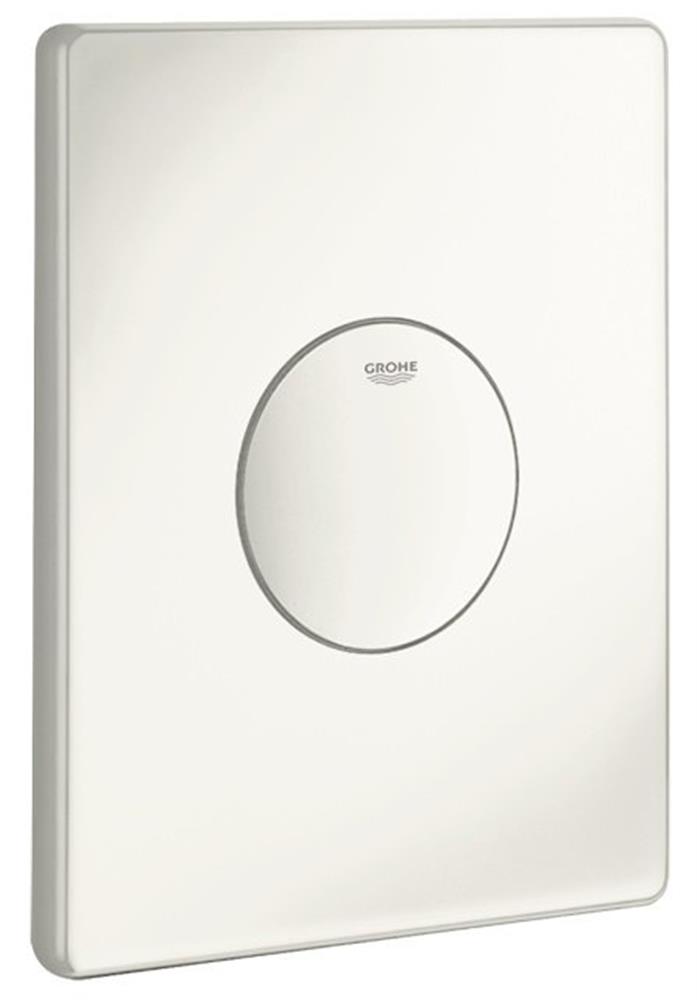 Grohe Operating Plate - Front, White, White, Single-flush, Pneumatic 4010738