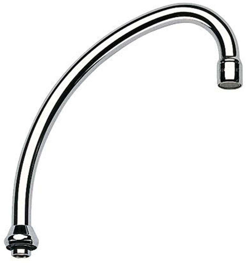 Grohe Outlet Spout - J-spout, 185mm, Chrome-plated