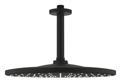 Grohe Rainshower Mono Overhead Shower Set Phantom Black 310 mm Matte Black