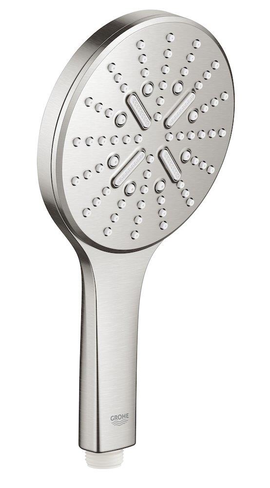 Grohe Rainshower Smartactive Hand Shower Supersteel - No Hose Water-Saver