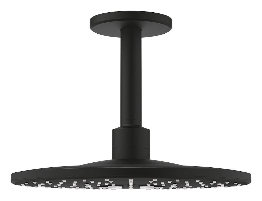 GROHE Rainshower SmartActive 310 Overhead Shower - Phantom Matte Black