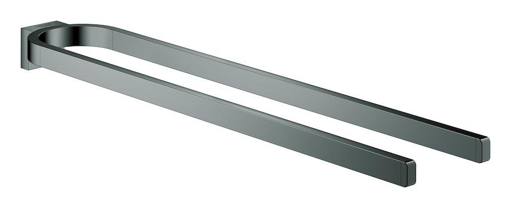 Grohe Selection Towel holder hard graphite - Double, 411mm, Anthracite metal, Polished