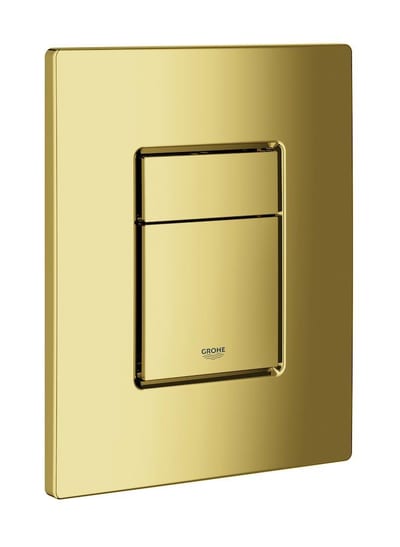 Grohe Skate Cosmopolitan Dual-Flush Operating Plate, polished cool sunrise - Top/front, pneumatic