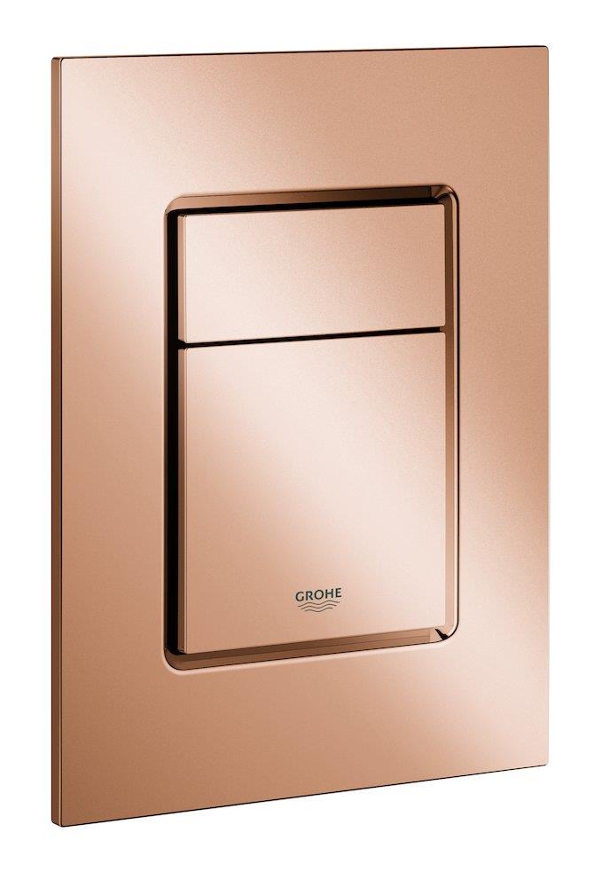 Grohe Skate Cosmopolitan S Plate polished warm sunset - Front, Copper, Dual-flush