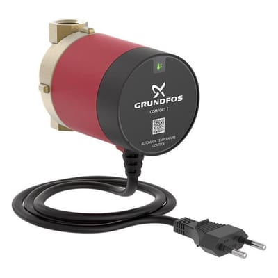 Grundfos Comfort Domestic Water Pump 15-14 B T - 1/2", 80mm, 1.4M