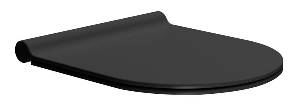GSI Pura Toilet Seat with Lid Matt Black Soft-Close Quick-Release