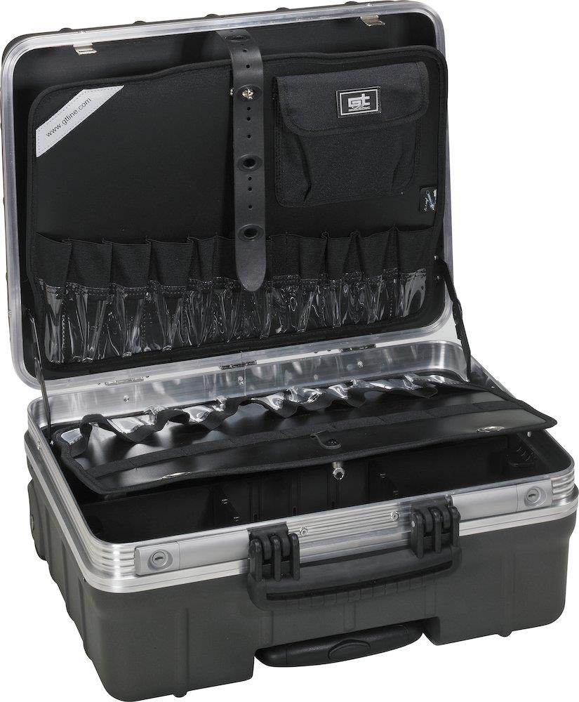 GT Line Atomik Wheels Flightcase Tool Case trolley - 465mm, 352mm, 255mm