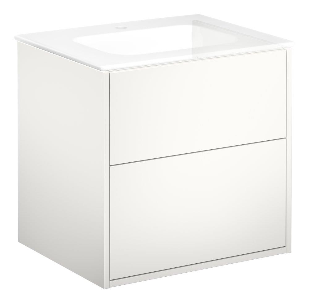 Gustavsberg Artic Base cabinet - 550x600x410mm, white, 2 drawers, No