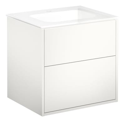 Gustavsberg Artic Base cabinet - 550x600x410mm, white, 2 drawers, No