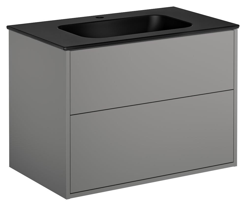 Gustavsberg Artic Furniture Package Ash Gray - 800 x 566 x 465 mm, 2 Drawers, 1 Basin