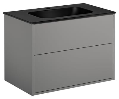 Gustavsberg Artic Furniture Package Ash Gray - 800 x 566 x 465 mm, 2 Drawers, 1 Basin