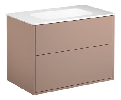 Gustavsberg Artic Furniture package - Moisture-resistant materials, 800mm, 566mm, 470mm, Peach, Assembled, 2 drawers, Centre-placed, No, 1 basin