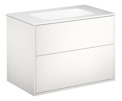 Gustavsberg Artic Furniture package - moisture-resistant 800mm white, 2 drawers, 1 basin