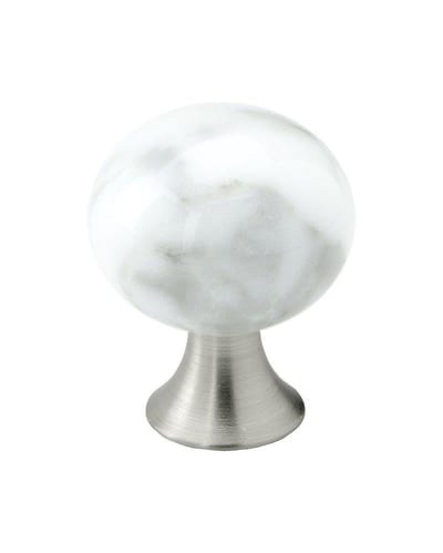 Gustavsberg K8 Handle white marble - 29mm, Marble, 38mm