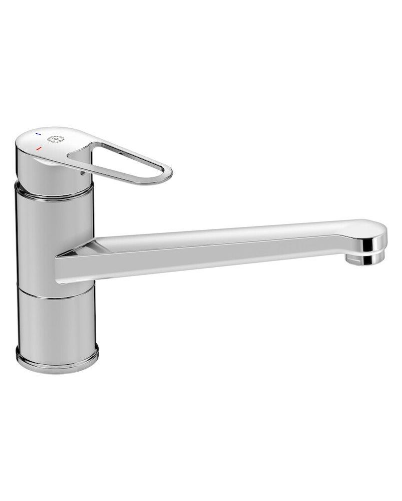 Gustavsberg Nautic Kitchen Faucet - 1 handles, Chrome-plated, 245mm, J-spout, Without, Low, Yes