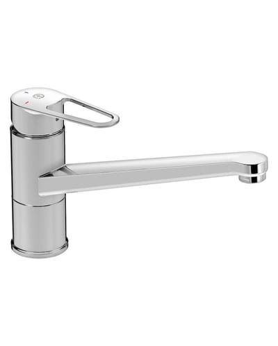 Gustavsberg Nautic Kitchen Faucet - 1 handles, Chrome-plated, 245mm, J-spout, Without, Low, Yes