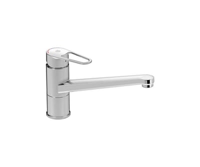 Gustavsberg Nautic Kitchen faucet - 1 handles, Chrome-plated, 245mm, L-spout, Without, Low, Yes