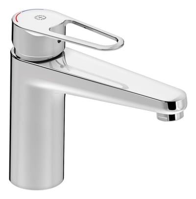 Gustavsberg Nautic Washbasin Faucet - 1 handles, 150mm, Chrome-plated, Low, without pop-up waste, Yes